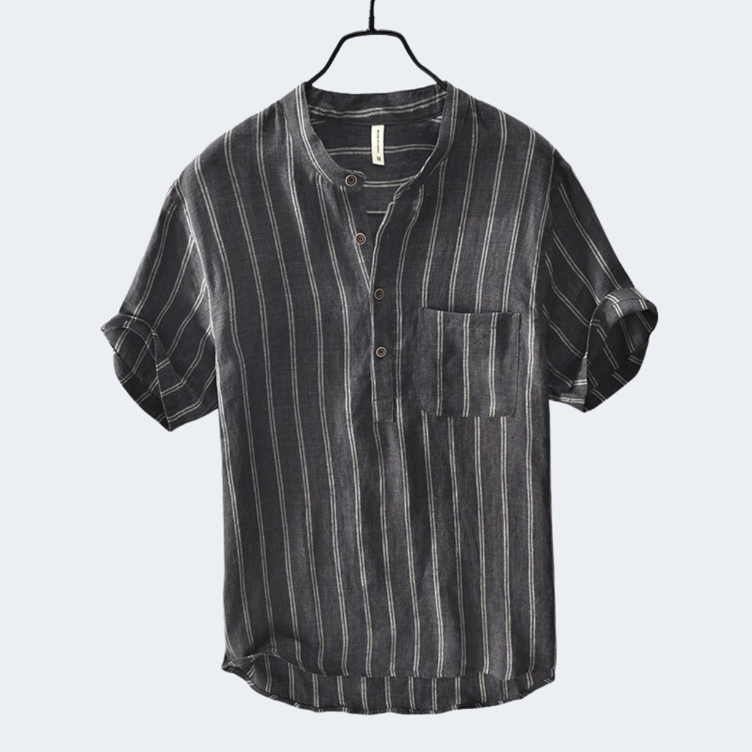 Leonardo Linen Striped Shirt