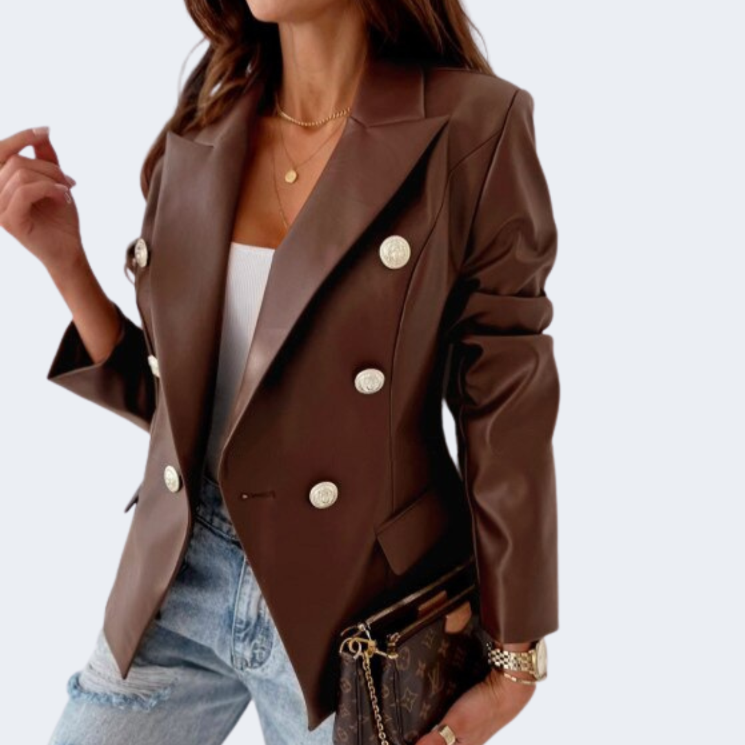 Astrid Faux Leather Jacket