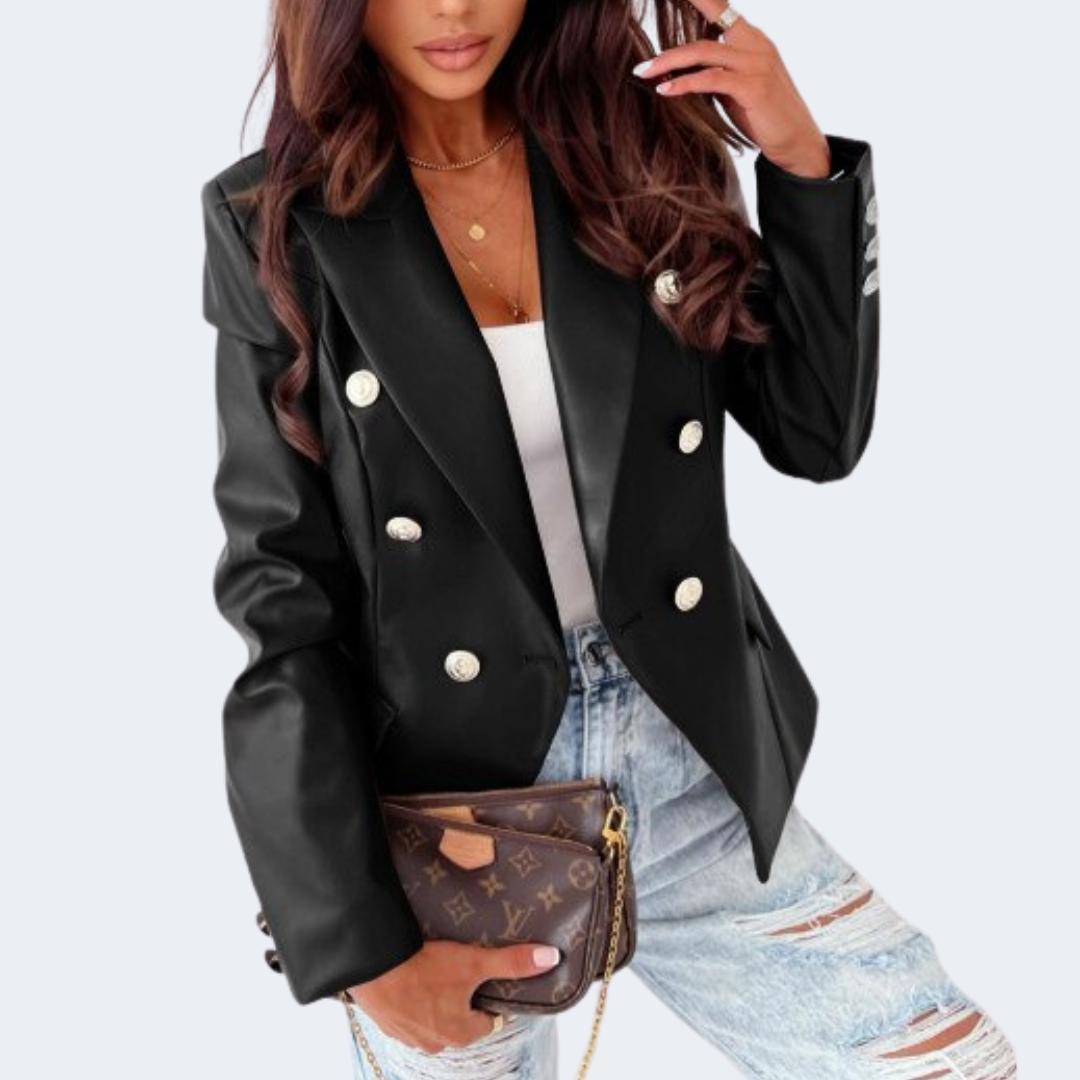 Astrid Faux Leather Jacket