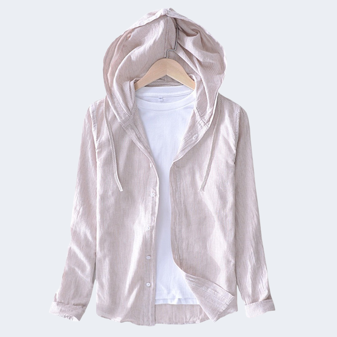 Pascal Linen Hooded Shirt