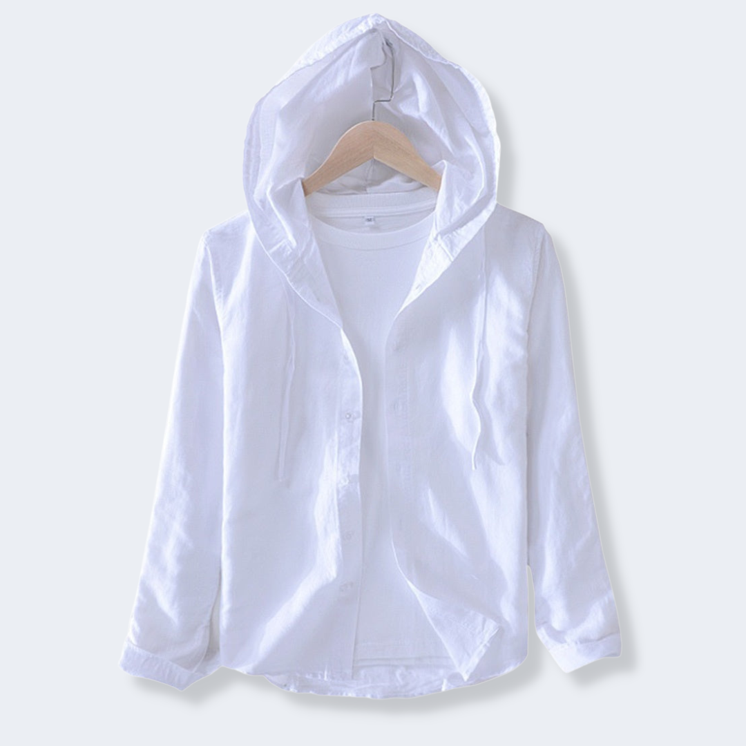 Pascal Linen Hooded Shirt