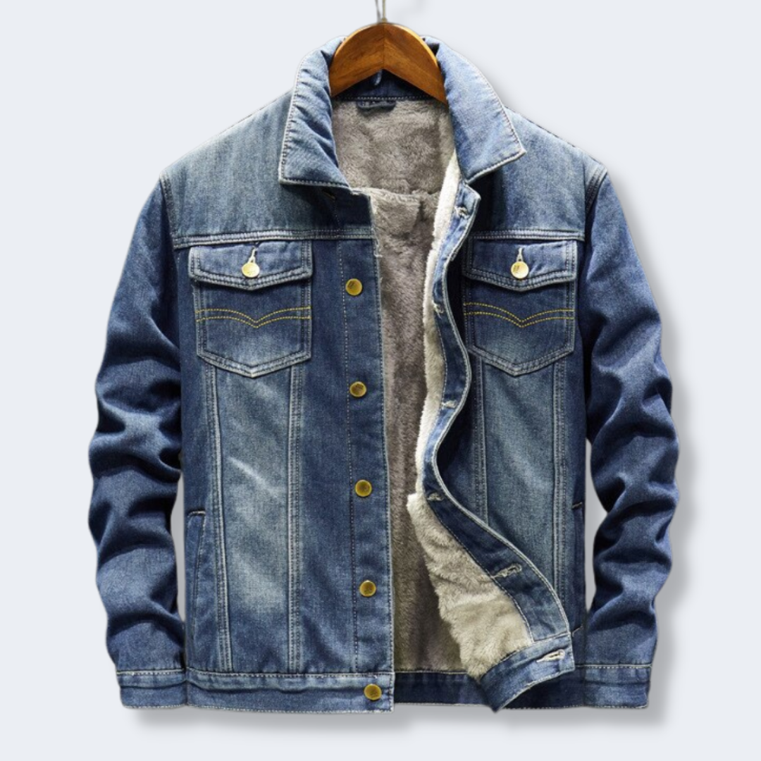 Saintrez Denim Cashmere Jacket